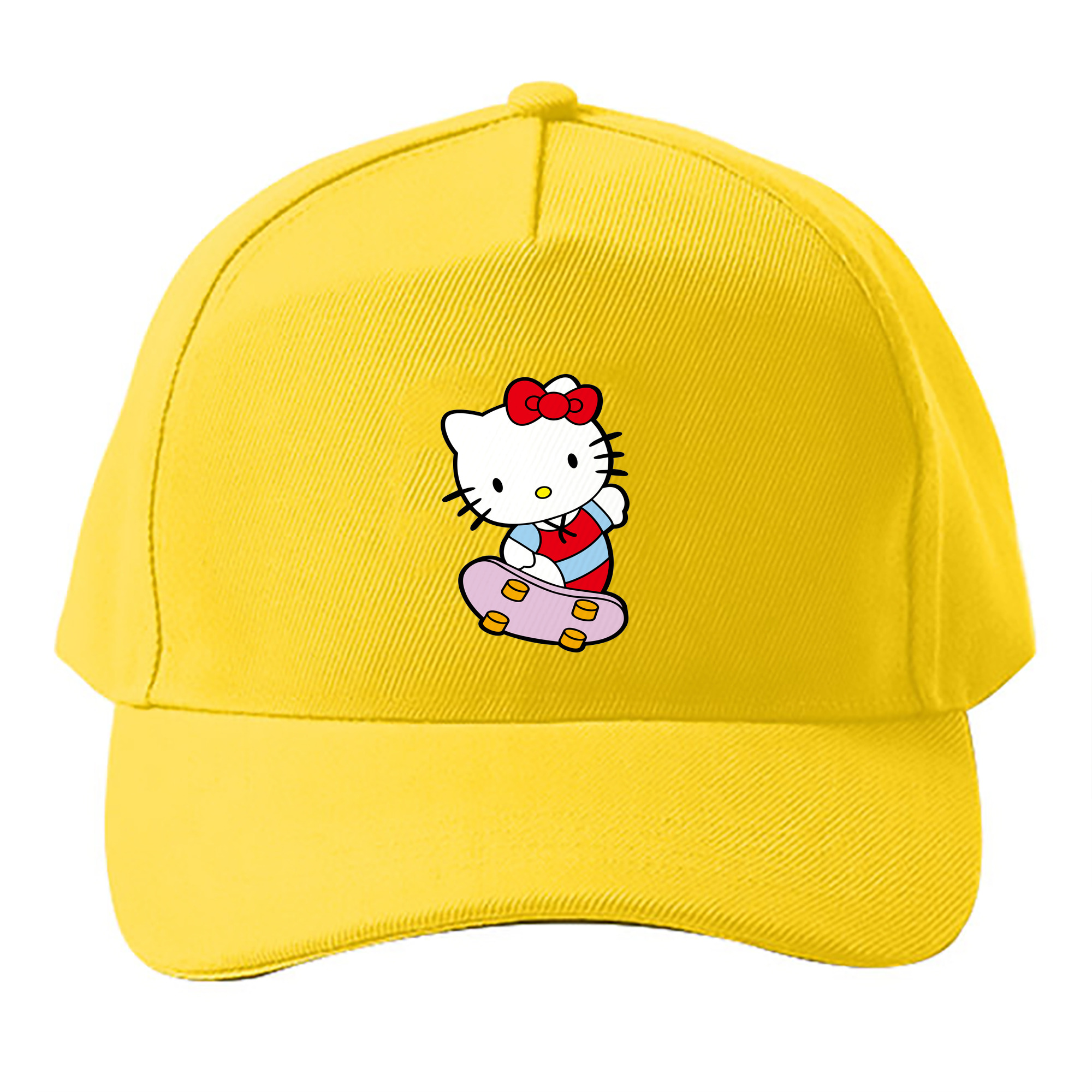 （画像用） Hello Kitty ハローキティ ベースボールキャップ 綿100％ 男女兼用 帽子 スポーツ
